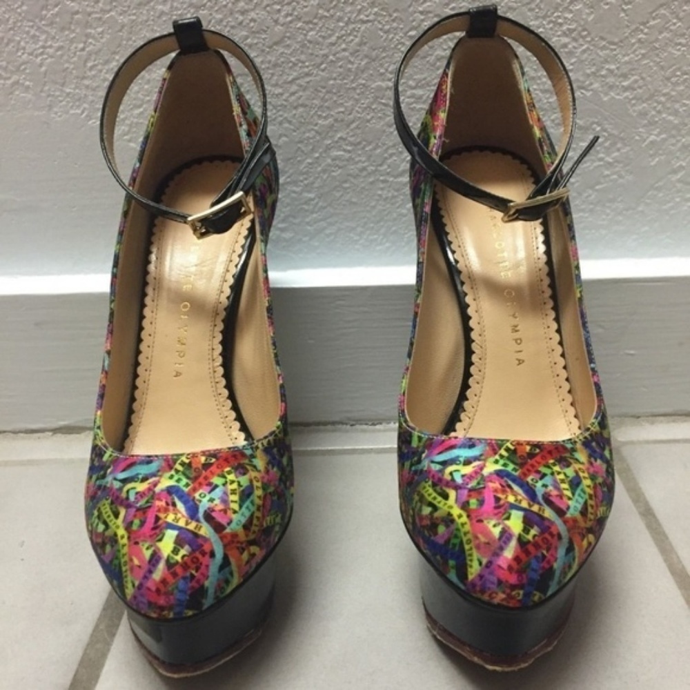 CHARLOTTE OLYMPIA DOLORES sz 36.5 Platform Heels